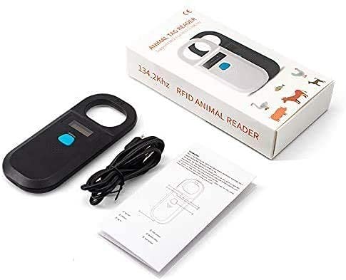 Pet Microchip Scanner Rechargeable RFID EMID Micro Chip Reader Scanner 134.2k...