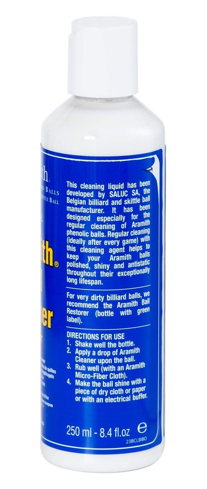 Billiard Ball Cleaner & Restorer Bundle with Microfiber Cloth - 8.4 fl. oz.