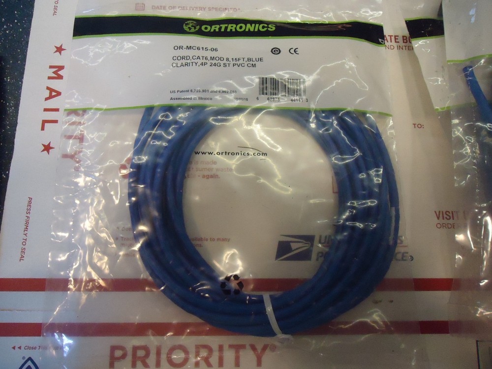 Ortronics OR-MC615-06 Cat 6 Mod 8 15 ft cable