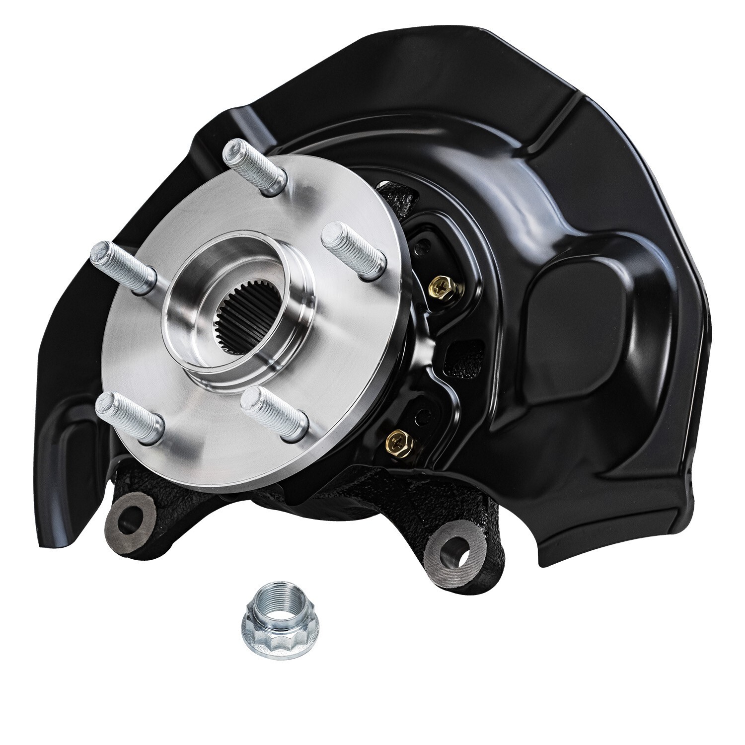 Pair Front Steering Knuckle & Wheel Hub Bearing for 2005 2006-2011 Toyota Avalon