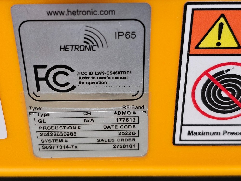 Hetronic Transmitter Remote Crane Hydraulic Controller GL Prop 6L 20422630986
