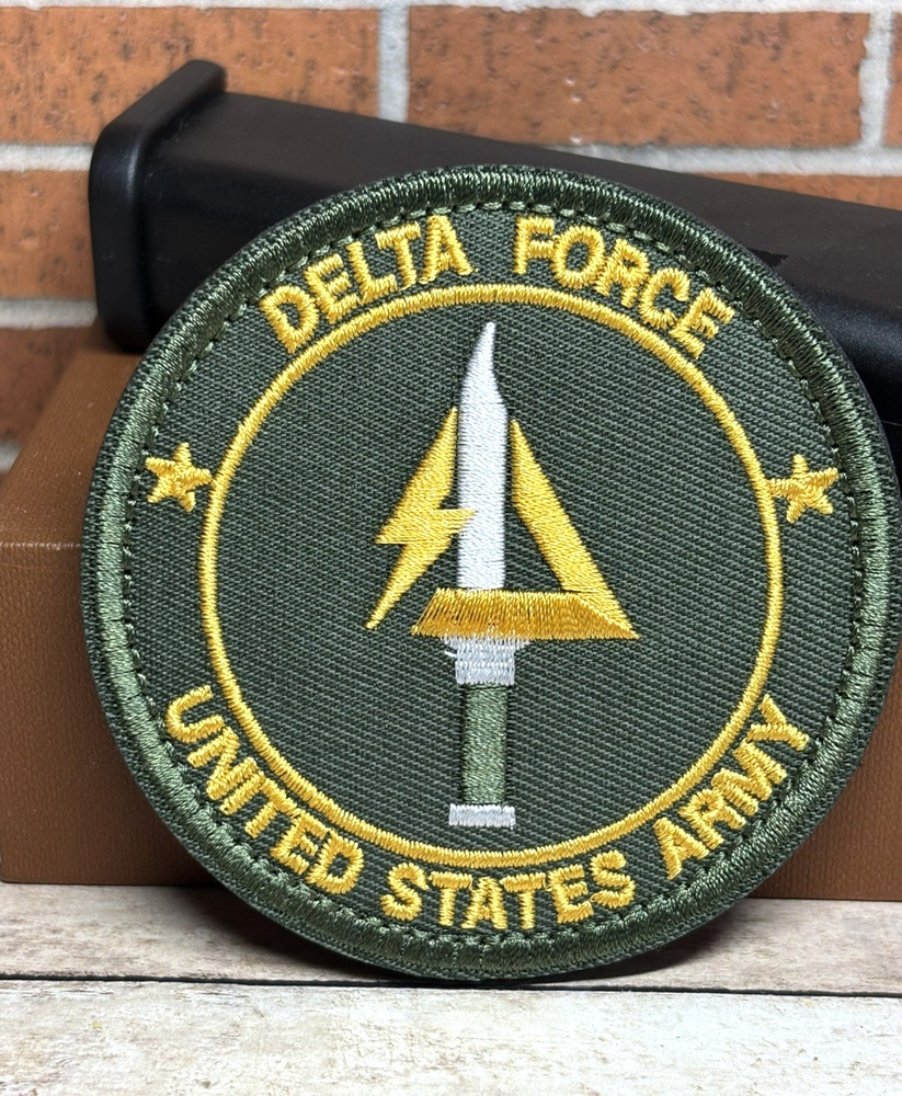 Tactical Morale Patch -  Embroidered Delta Force Army Patch - Hook Loop Patch