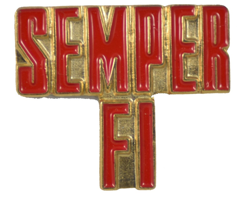 SEMPER FI HAT PIN