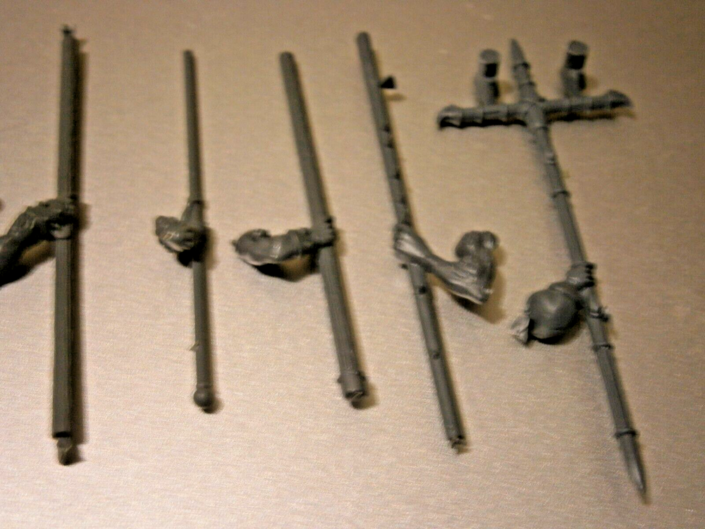Warhammer various standard/flag pole bits x9 pieces