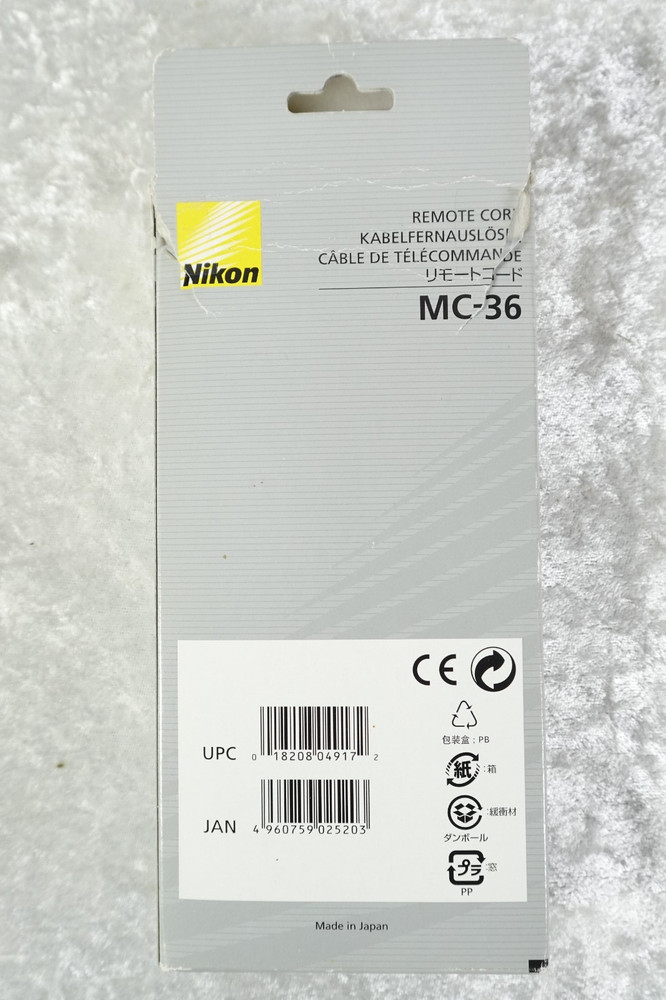 Nikon MC-36 Multi Function Remote Control Cord In Box With Manual