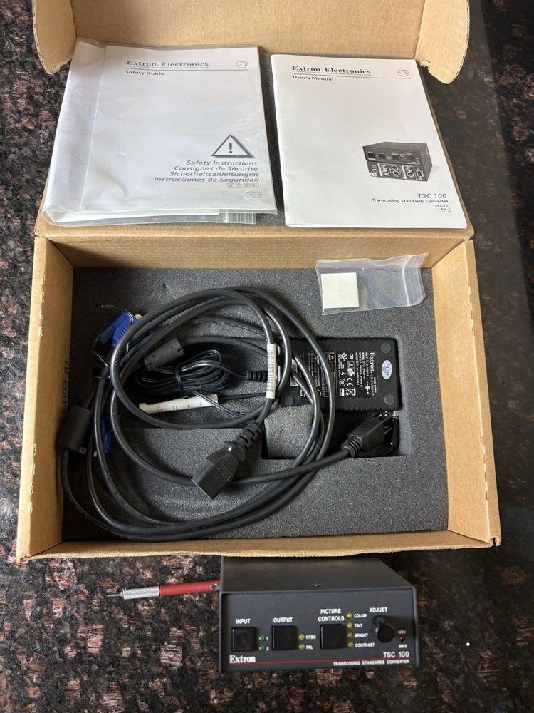 Extron TSC 100 Transcoding Standards Converter NTSC PAL Analog Picture Controls