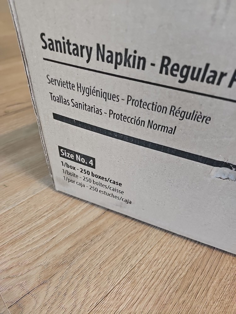 Case (249) Hospeco Maxithins Full Protecton Pads MT-4 Individually Packed