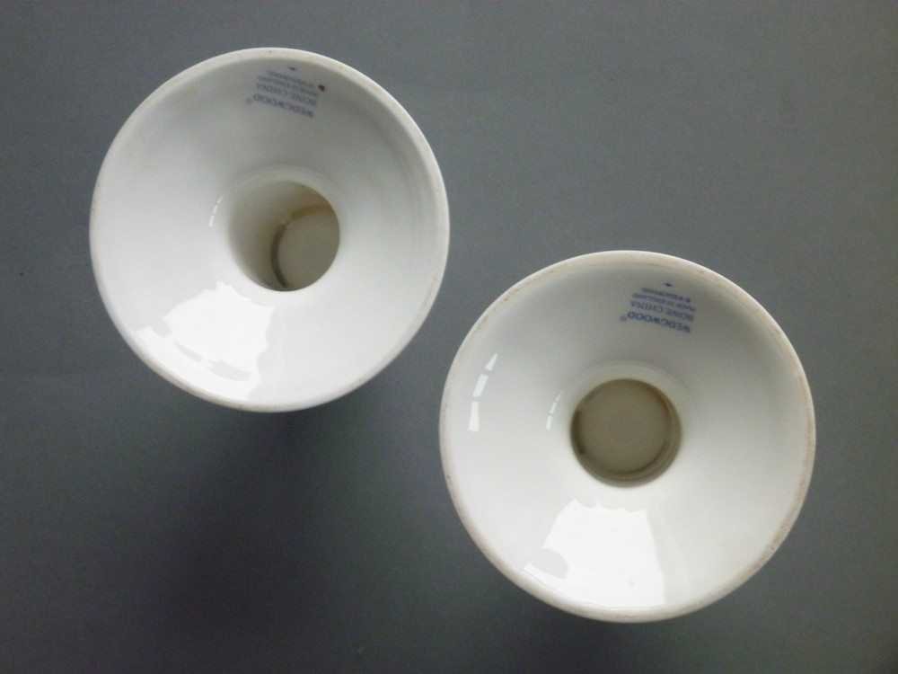 Wedgwood Cornucopia Clock & Candlestick Mantle Set