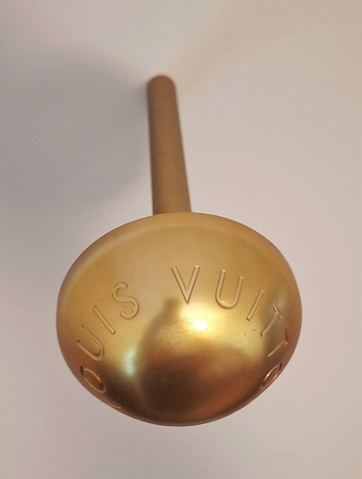 LOUIS VUITTON 2013 Store Window Display Rivet Stud LV Brushed Gold Plastic RARE