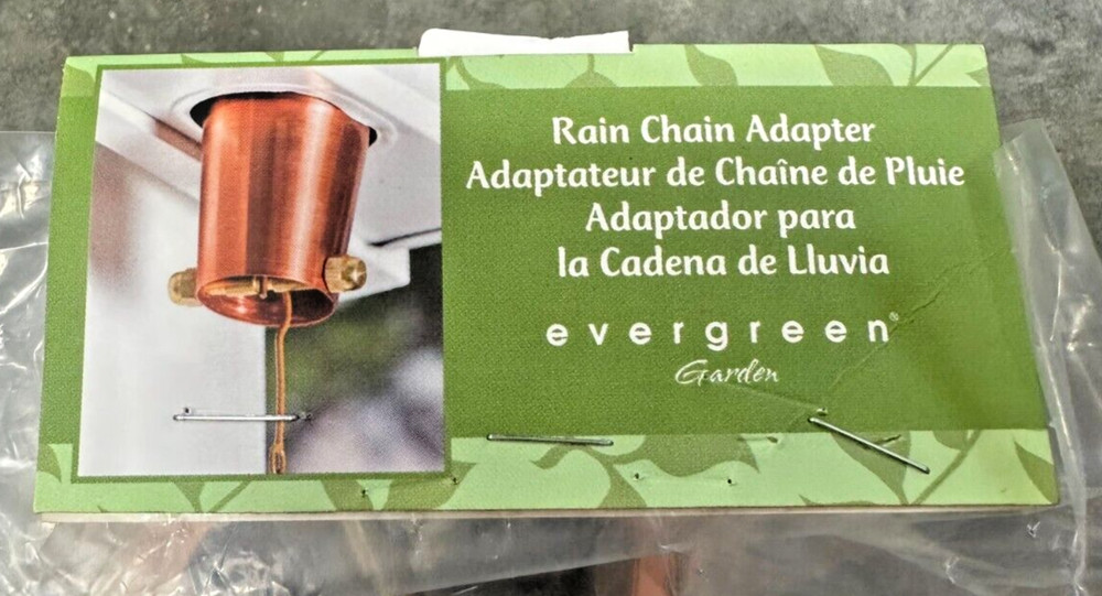 Evergreen Gutter Metal Rain Chain Adapter