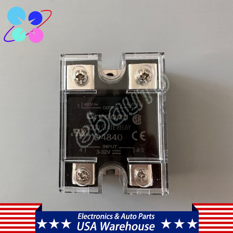 Single-phase Solid State Relay Output 480VAC 40A Input 3-32VDC For Crydom D4840