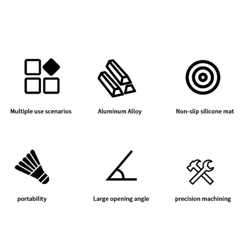 Multipurpose Rod Clamp for Camera Mounting 1/4 Thread Accessories Black