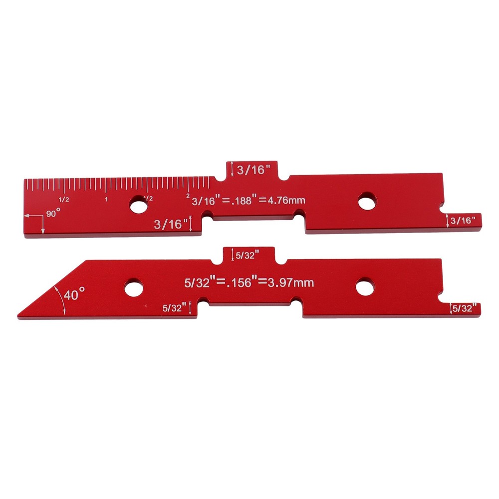 14 Pack Aluminum Router Table Setup Bars Precision Setup Blocks Height Gauge Set
