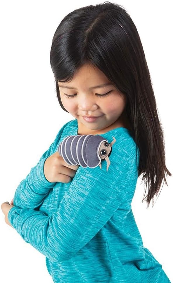 Mini Roly Poly Finger Puppet, Gray