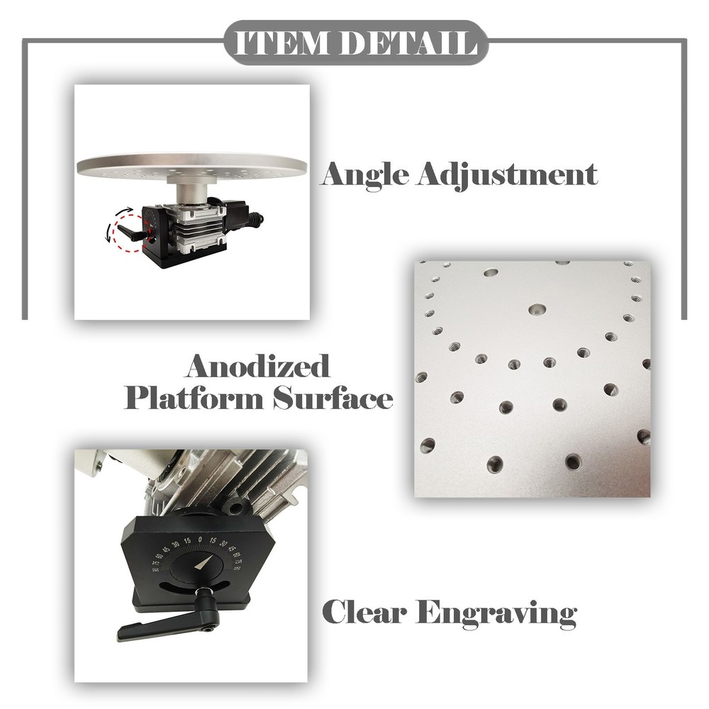 110V 360° Laser Marking Machine Rotary Table Marking Machine Rotating Platform
