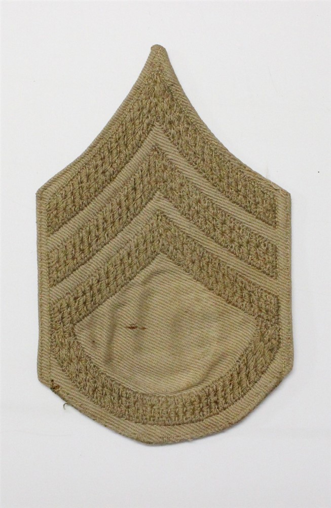 Army Chevron 2103: Staff Sergeant, single - pre WWII on khaki