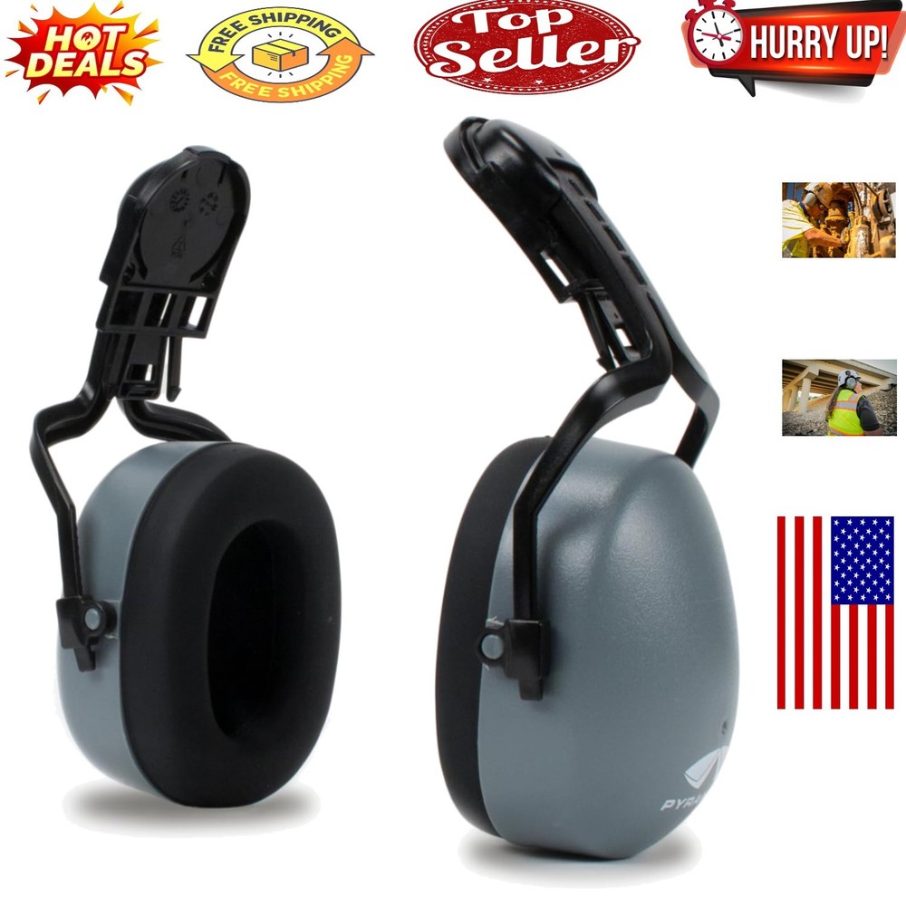 Cap-Mounted Earmuff – Convenient, Dielectric Hearing Protection with Flip-Dow...