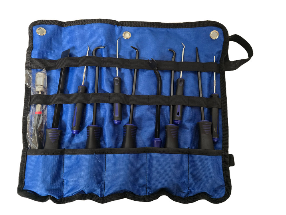 11pcs Precision Pick & Hook Set With Scraper For Automotive Electronics Rem
