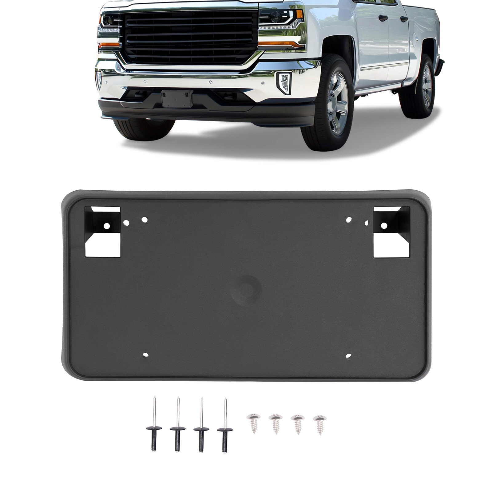 Front License Plate Bracket Mount Holder For Chevy Silverado 1500 2016-2018 2019