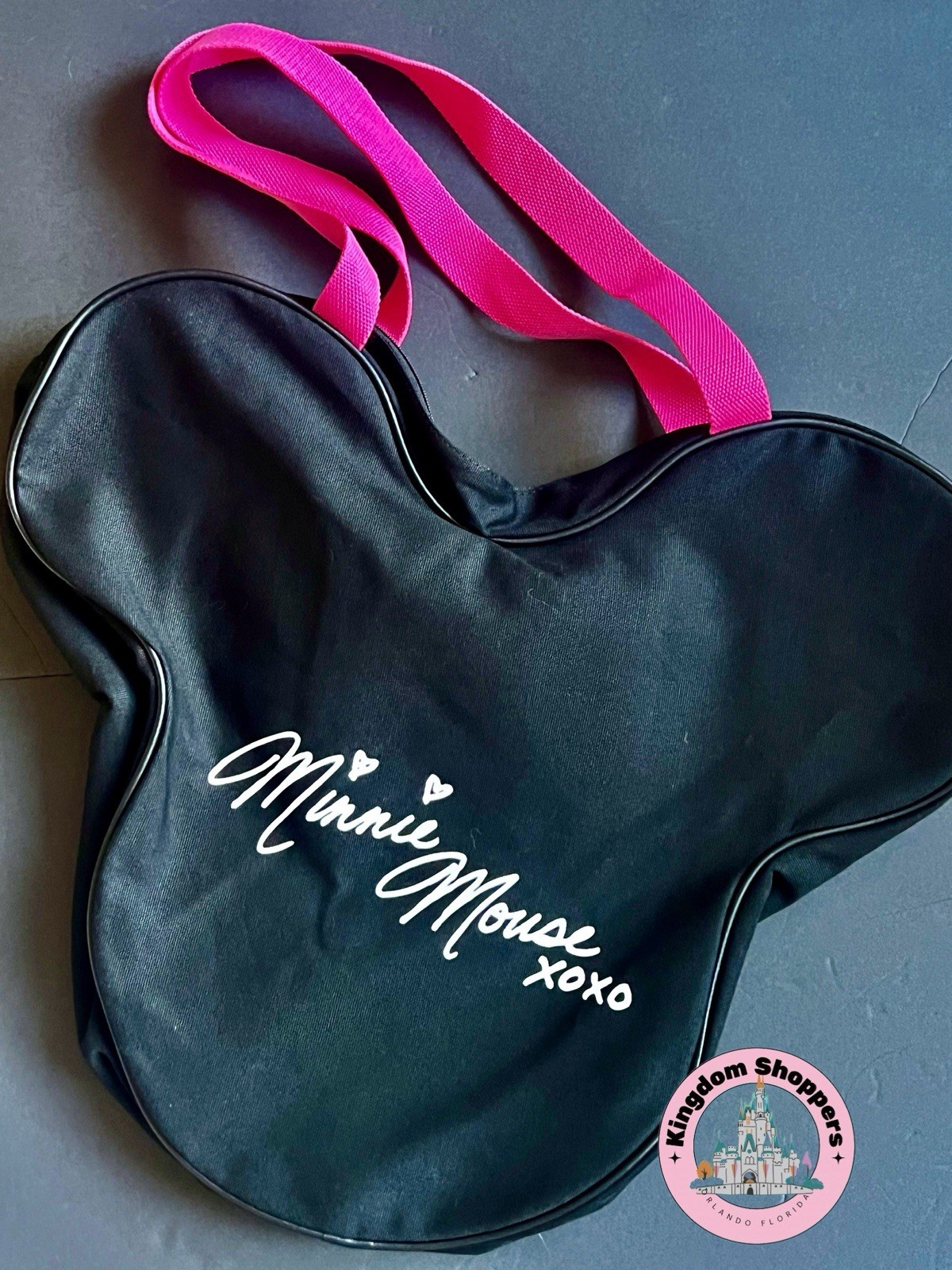 2026 Disney Parks Minnie Mouse Valentines Day Large Canvas Tote Bag New