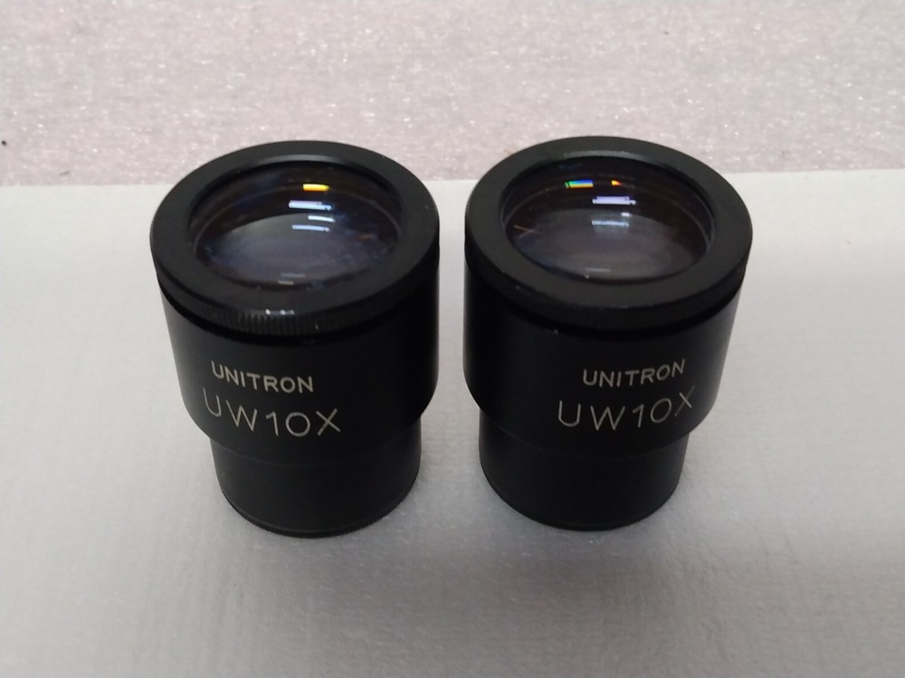 2PCs Unitron UW 10X Microscope Eyepiece With Measuring Reticule *AS PICTURED*