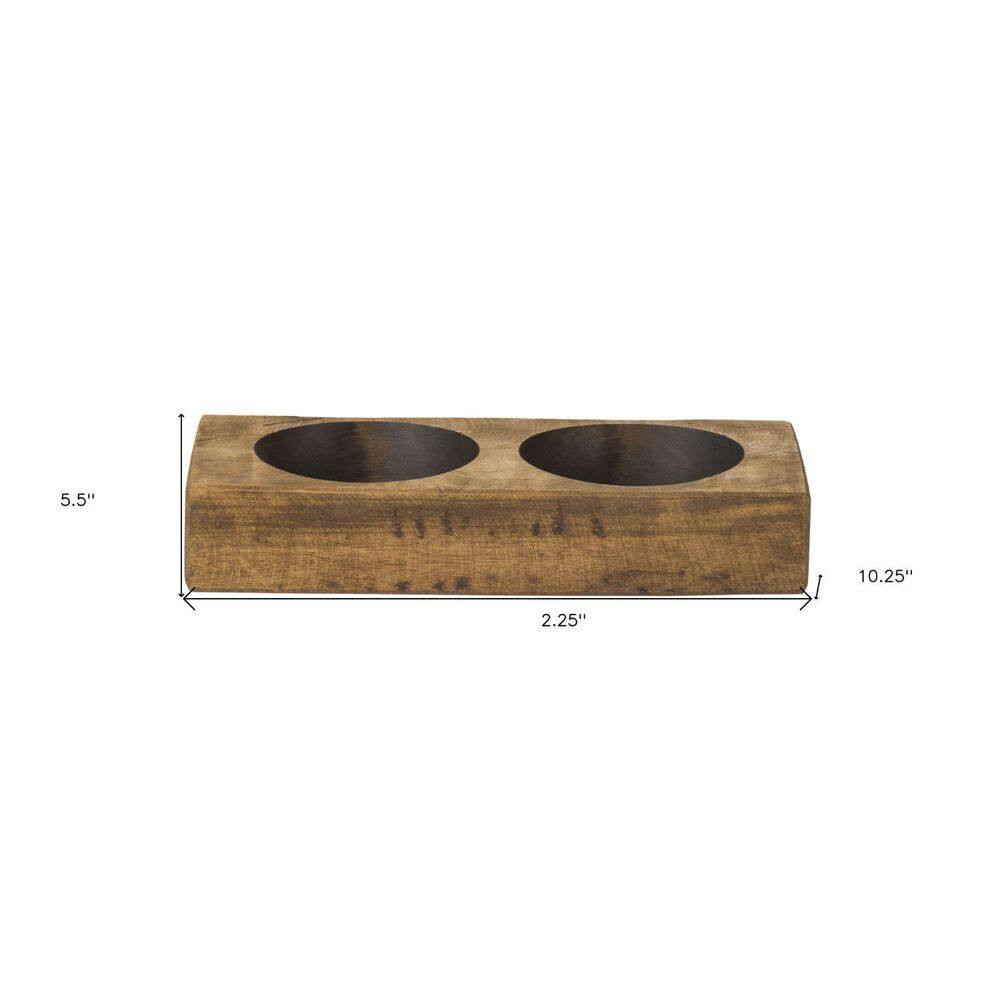 Brown Wood Pillar Single-Pack