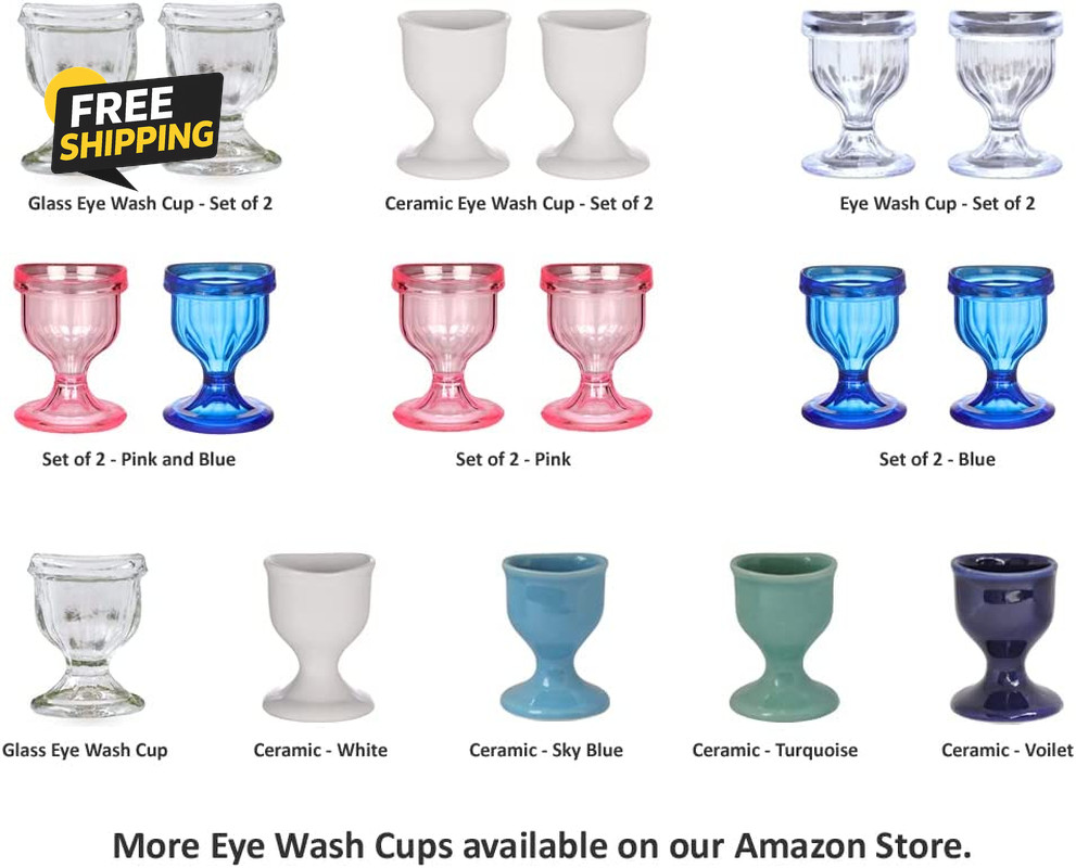 Eye Wash Cup Set of 2 for Keep Your Eyes Clean and Healthy