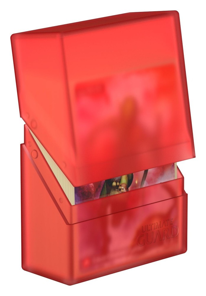 Ultimate Guard Boulder 40+ Ruby Standard Size Deck Case Card Storage Box ccg