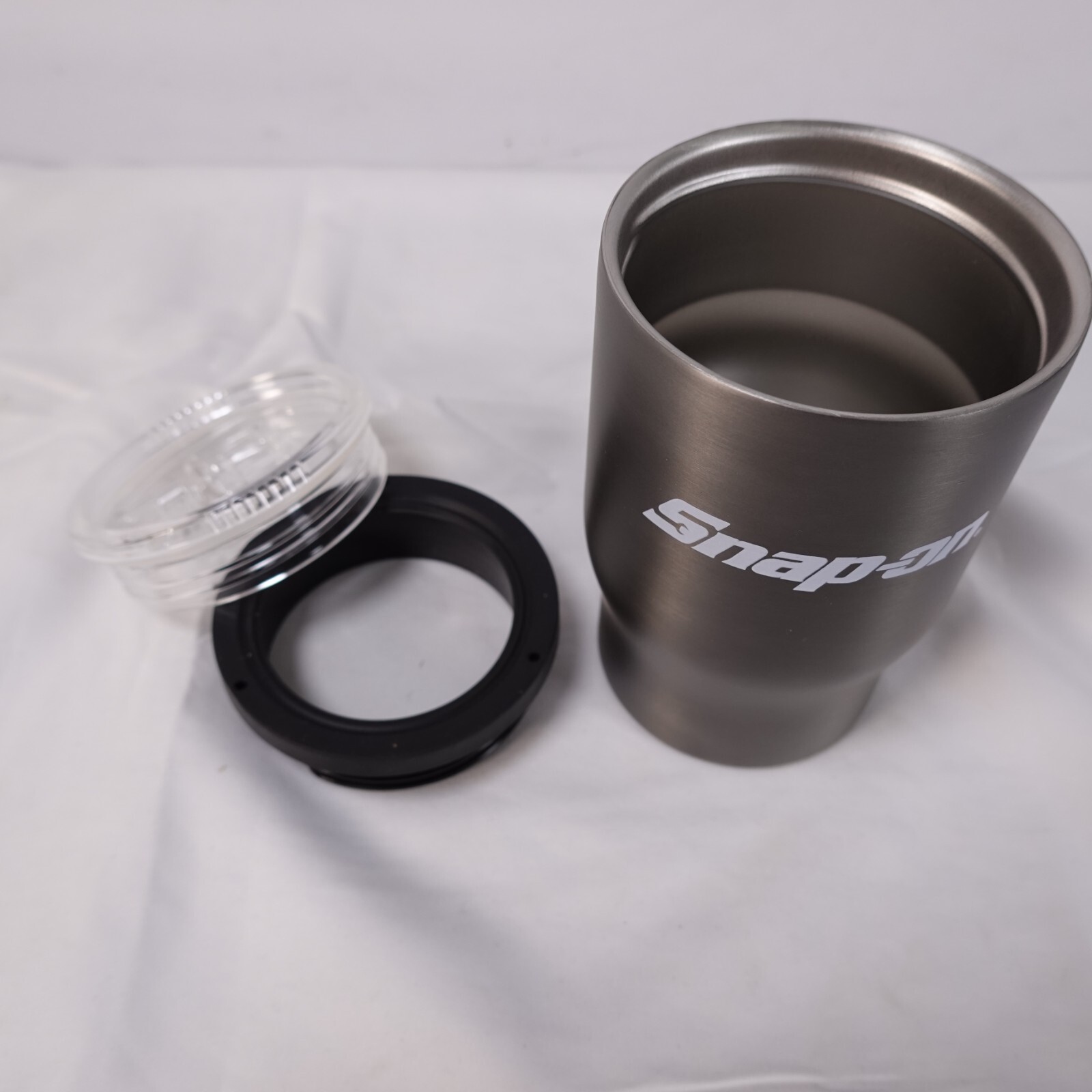 Snap On Titanium Tumbler Drink Cup New