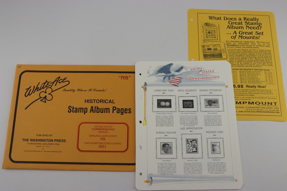 2011 White Ace Supplement NS Stamp collection Album pages