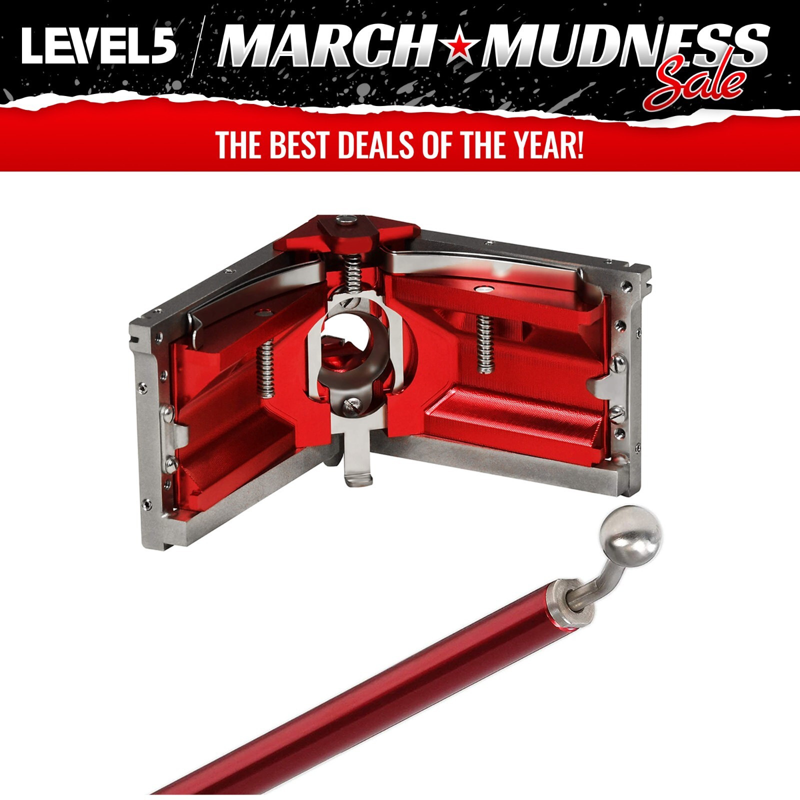 LEVEL5 Drywall Tools - 4" Corner Finisher (Angle Head) + 54" Handle | 4-535