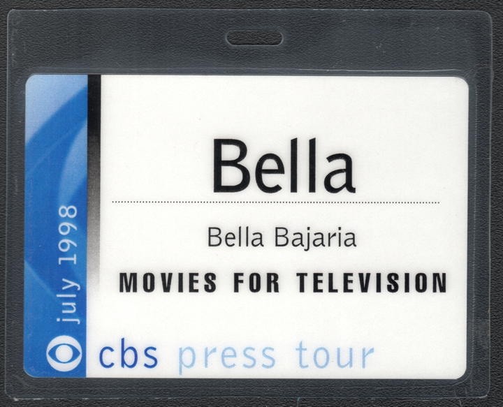 Bella Bajaria Backstage Pass - 1998 Laminated Pass