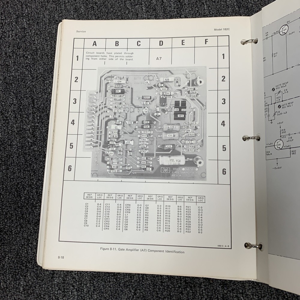 HP 182C Oscilloscope ~ Operating and Servicing Manual