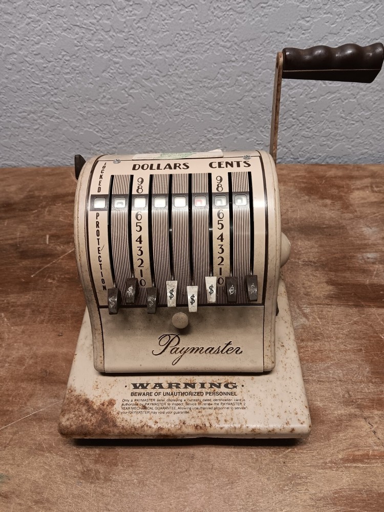 Vintage Paymaster  Series X-2000 UNTESTED