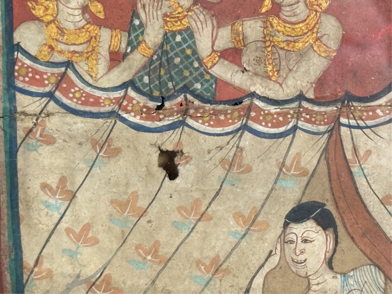 (2) A Pair OF ILLUMINATED THAI BUDDHIST MANUSCRIPT PAGES
