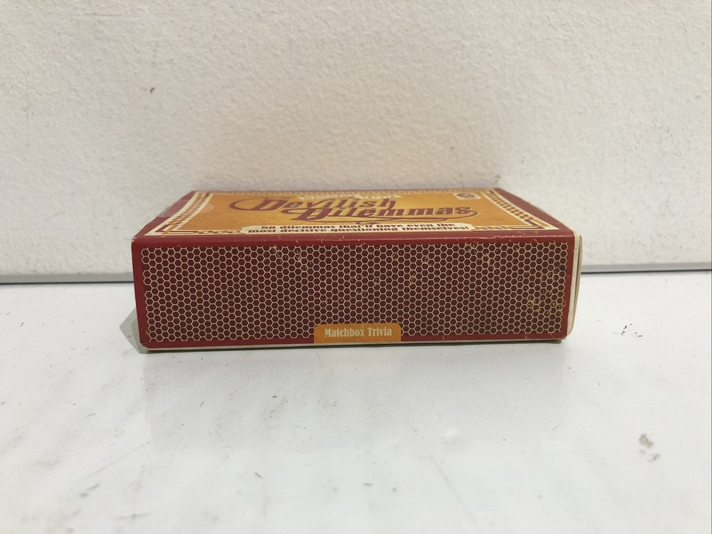 Matchbox Trivia Boxed Ginger Fox "Devilish Dilemmas" 80 Dilemmas - Complete
