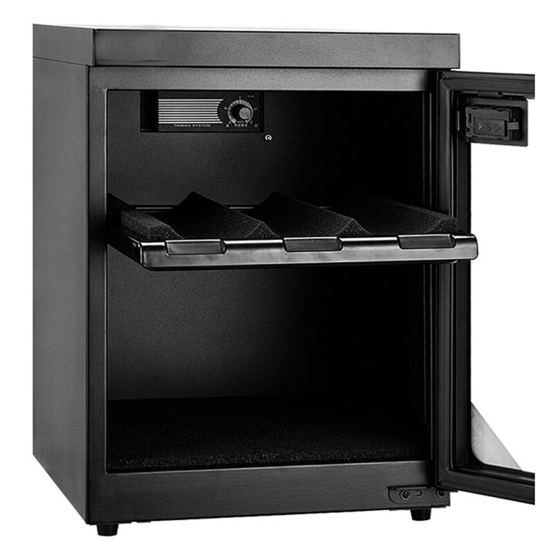 30L Digital Display Camera Dehumidify Storage Cabinet with Lock & Keys Two Layer