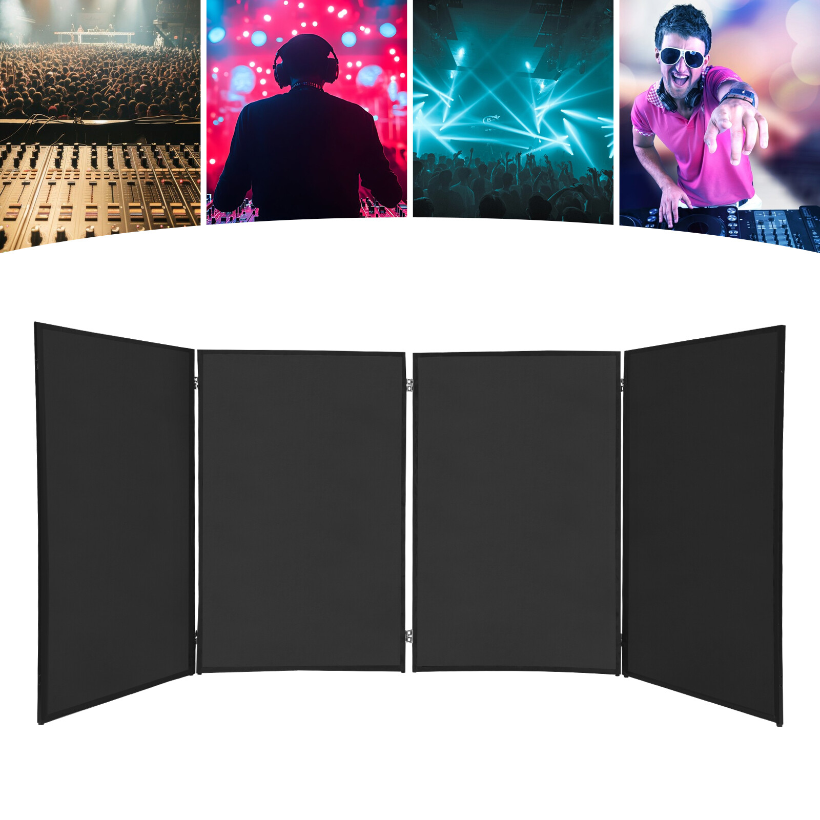 DJ Booth Panels Portable Detachable Cover Screens Foldable Booth Event Panels