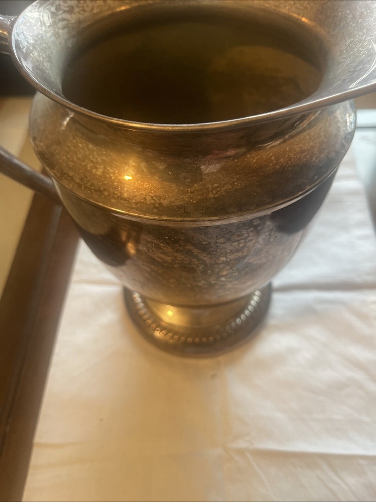 Silver Plated Pitcher , 9 Inches High ￼