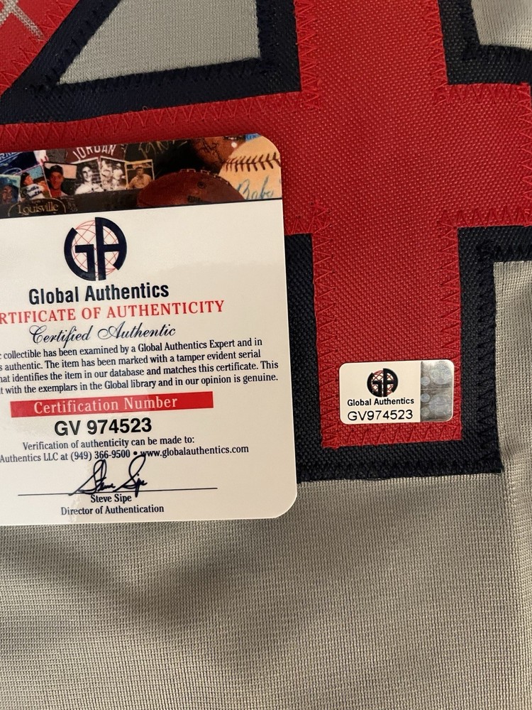 DAVID ORTIZ BIG PAPI Signed Gray Boston Red Sox Custom Jersey COA Auto NICE! 🔥