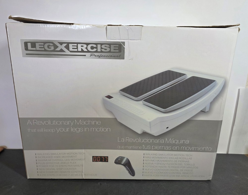 LegXercise Professional LEGX-012 Motorized Leg Exercise Machine W/ Remote TESTED