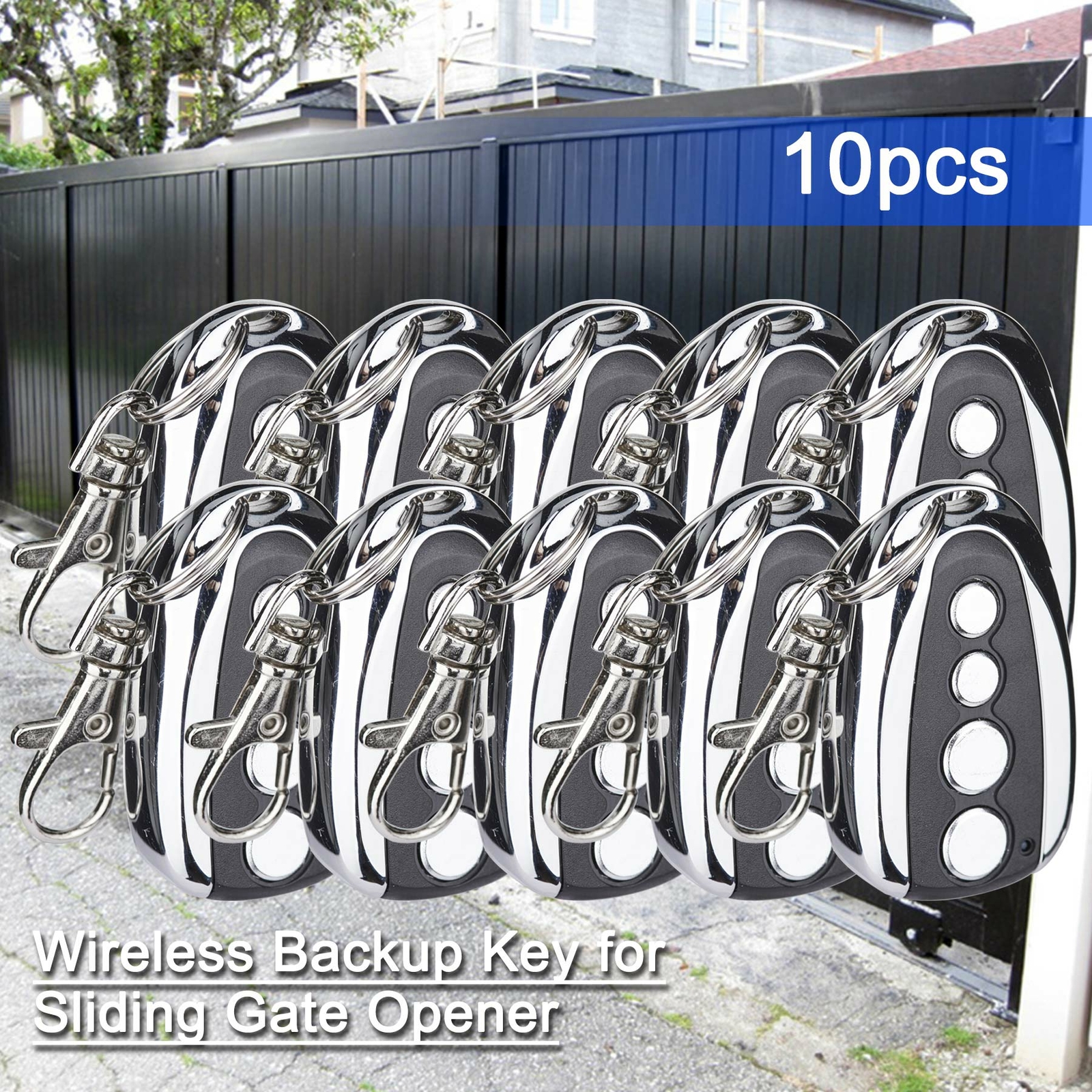 Ten Backup Keypad Automatic Operator For Sliding Gate Opener Wireless