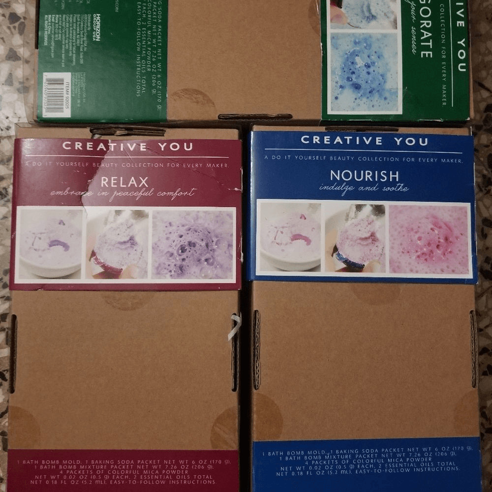 1 DIY bath bomb set
