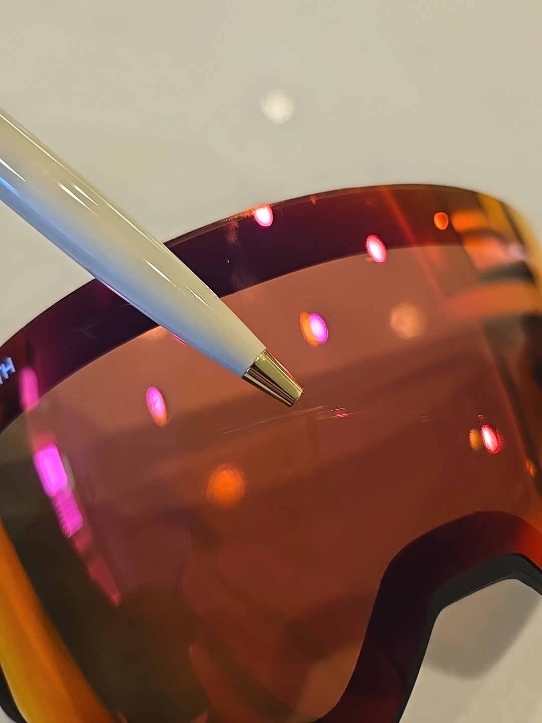 Smith 4D Mag Chromapop Sun Red Mirror Replacement Goggle Lens Used