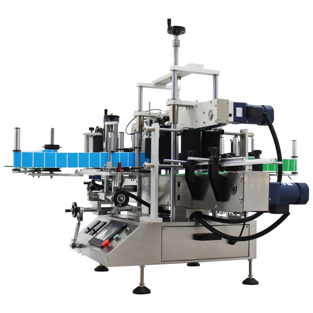 110V Double Sided Automatic Labeling Machine Sticker Labeler w/ Conveyor&Screen
