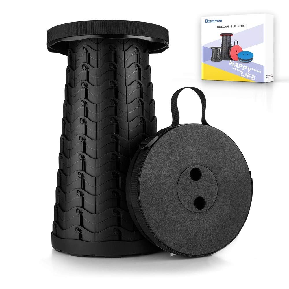 Upgraded Folding Stool Lightweight Yet More Sturdy with Load Capacity 400lbs ...