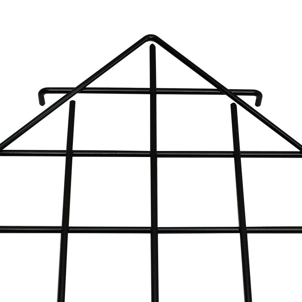 Corner Triangle Wire Grid Shelf Slat Grid 24" x 24" x 32"
