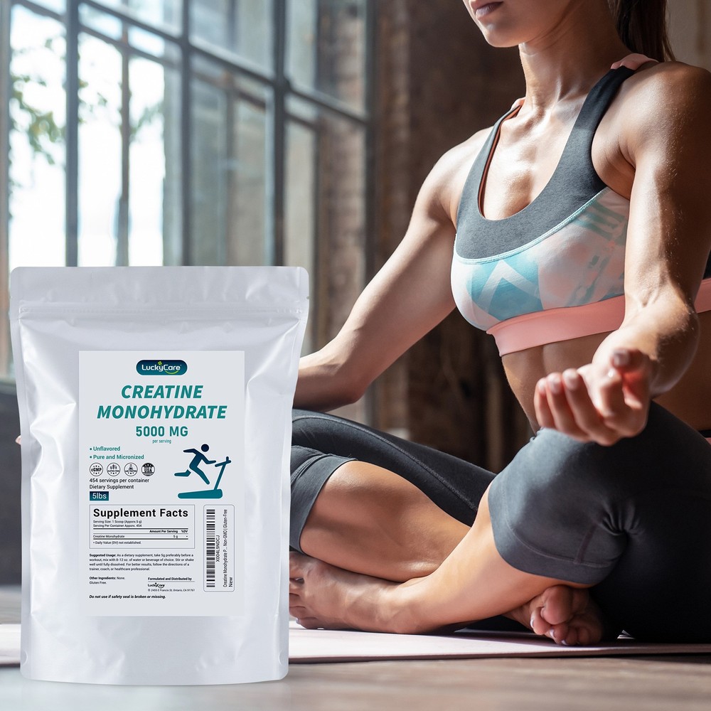 5Lbs Pure Micronized Creatine Monohydrate Powder - Unflavored 5g per Serving -US