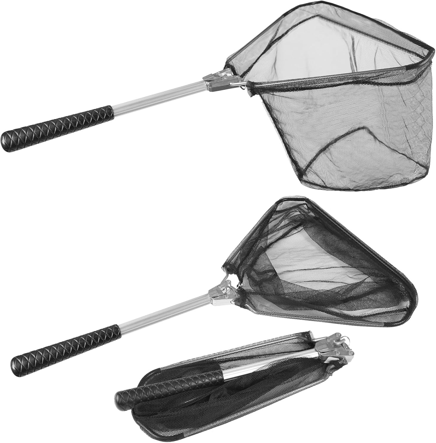 Fishing Net Minnow Nets with Aluminum Collapsible Telescopic Fishing Pole Handle