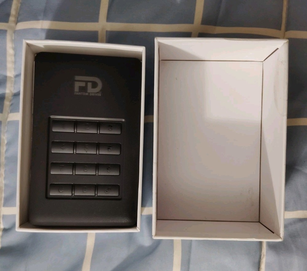 Fantom Drives 1TB DataShield DSH1000 256-Bit AES Encrypted HD -